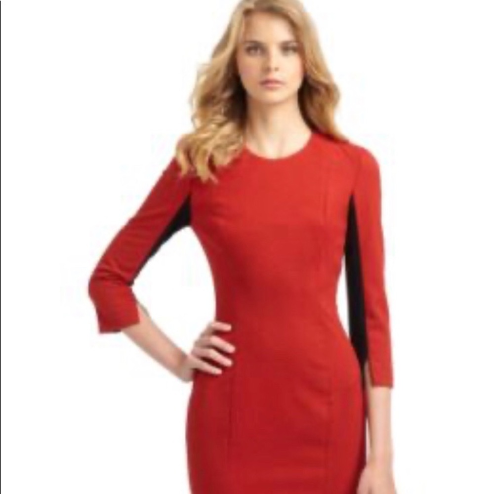 French Connection Red /Black dress